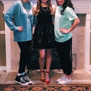 Love...ady black sequin dress